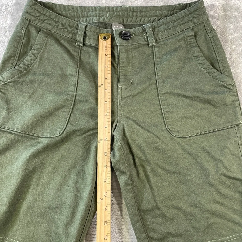 Mountain Hardwear Dynama Pants Womens 8 Green Hiking Utility Outdoor Light